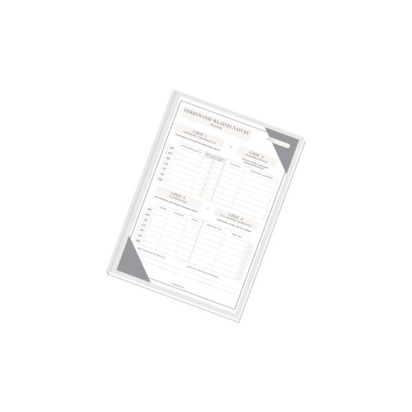 zdjęcie przedstawiające planer odkrywanie własnej natury