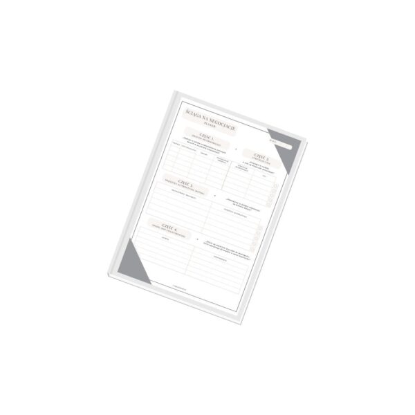 zdjęcie przedstawiające planer ściąga na negocjacje